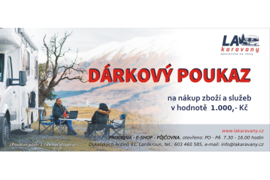 Dárkový poukaz v hodnotě 1.000 Kč