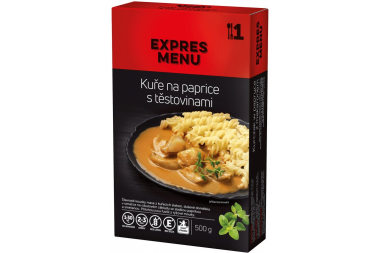 Kuře na paprice s těstovinami, 500g