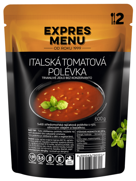 Rajská polévka s rýží, 2p, 600g