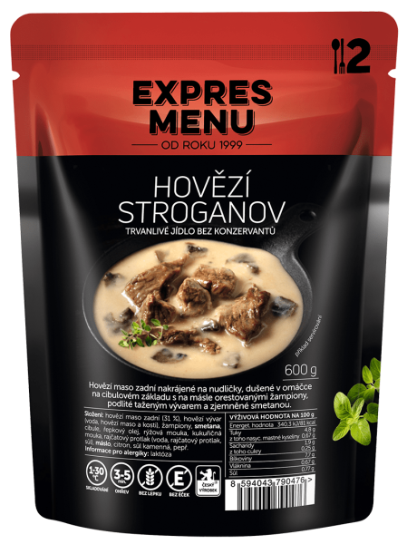 Hovězí Stroganov, 2p, 600g