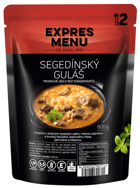 Segedínský guláš, 2p, 600g