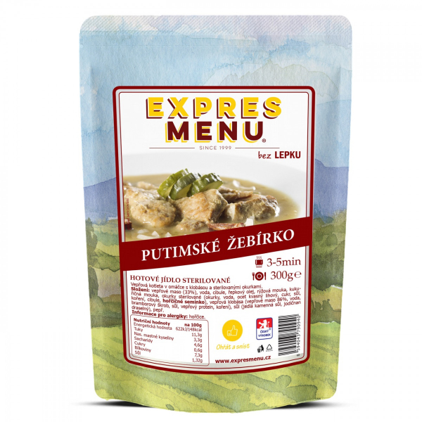 Putimské žebírko, 1p, 300g