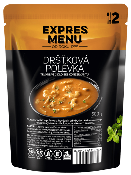 Dršťková polévka, 2p, 600g 