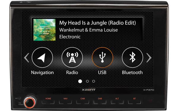 Navigace, rádio Xzent X-F270 pro obytná auta