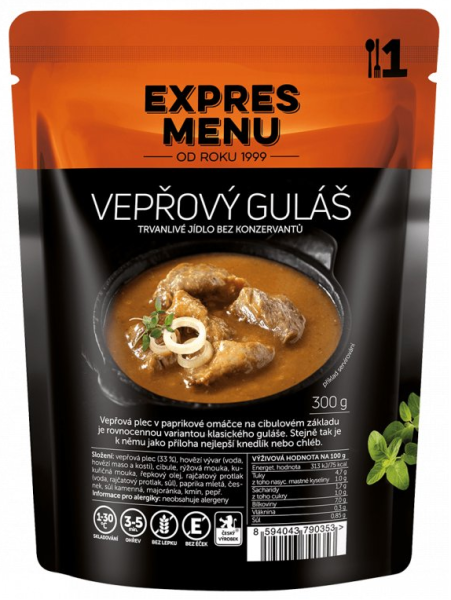 Vepřový guláš, 1p, 300g