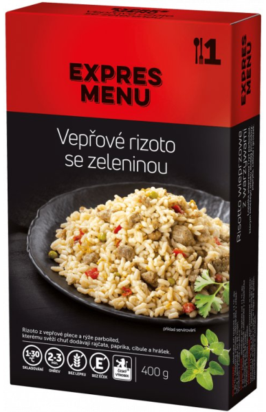 Vepřové rizoto se zeleninou, 400g