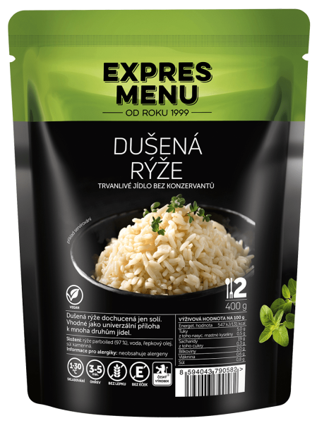 Rýže dušená, 400g