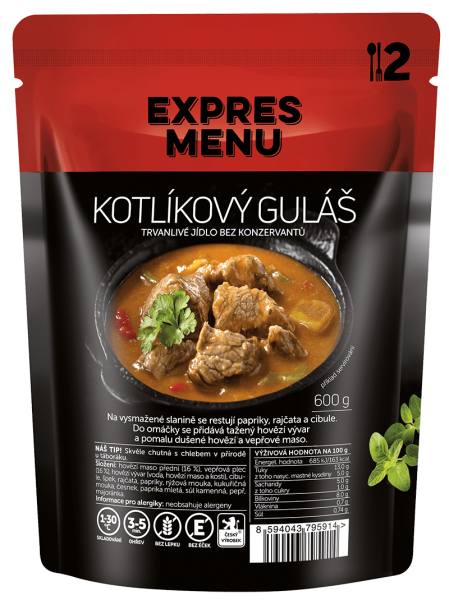 Kotlíkový guláš, 2p, 600g