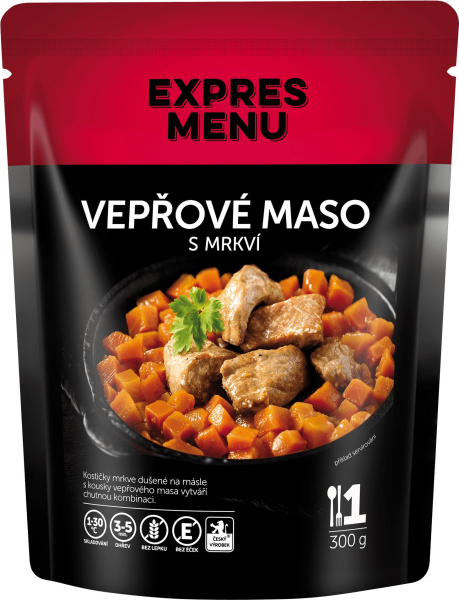 Vepřové maso s mrkví, 1p, 300g